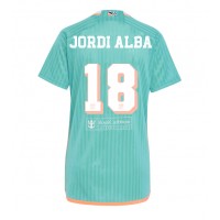 Camisa de Futebol Inter Miami Jordi Alba #18 Equipamento Alternativo Mulheres 2024-25 Manga Curta